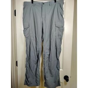REI Co-Op Men's XXL 30L Gray Sahara Nylon Cargo Hiking Pants Outdoor Lightweight